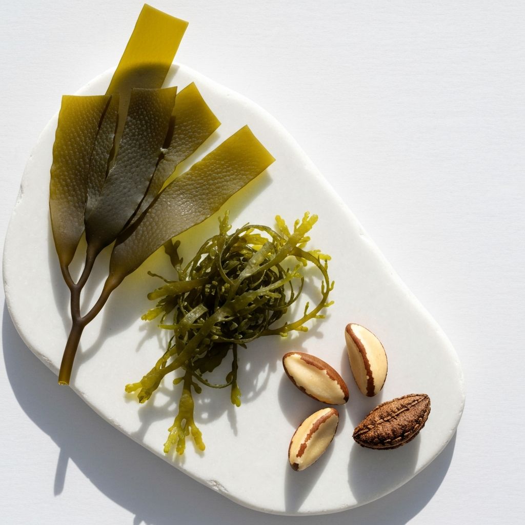 Natürliche Nährstoffquellen: Meeresalgen, Nüsse und Samen